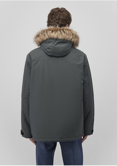 Mavi - Kapüşonlu Yeşil Parka 0110472-71598 Yeşil