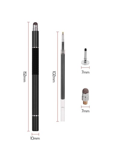 Novahub Wk-125a Çok Fonksiyonlu Dokunmatik Kalem Seti - Nano Başlık, Disk & Yazma Ucu, Tablet Ve Telefonlar İçin