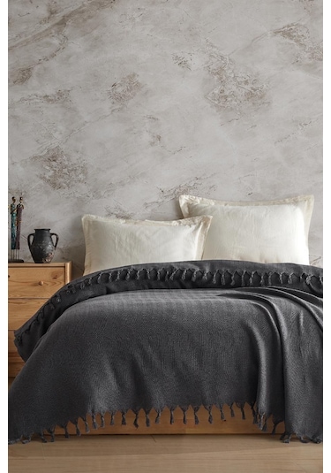 Viaden Berlino Çift Kişilik Pike 200 x 230 CM - Füme