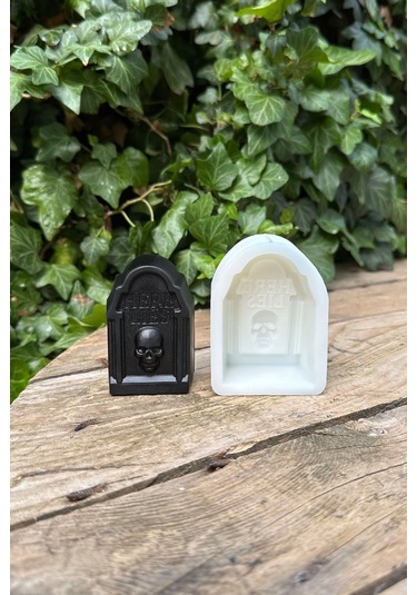 Mezar Taşı Here Lies Mum Kalıbı Silikon