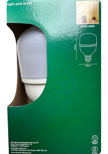 4 Adet Sylvania 45w 3000k Sarı Işık E27 Duylu Kalın Duy Torch Led Ampul