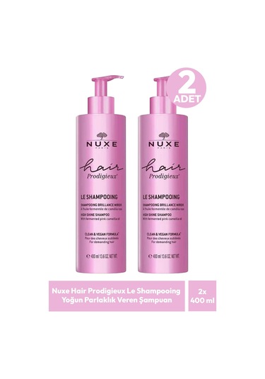 Nuxe Hair Prodigieux Le Shampooing Yoğun Parlaklık Veren Şampuan 400 Ml 2 Adet Tüm Saçlar