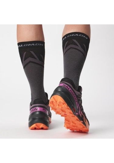 Salomon 474657 Speedcross 6 Gtx W Moonscape/black/bird Of Paradise Kadın Outdoor Ayakkabı 001