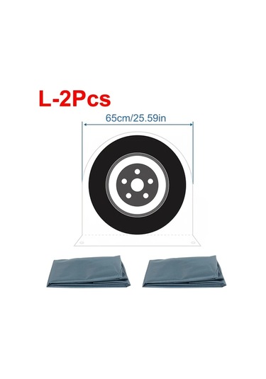 Willowhaven 2 Adet 15-20 Inç Karavan Römork Dayanıklı Lastik Koruma Kılıfı L