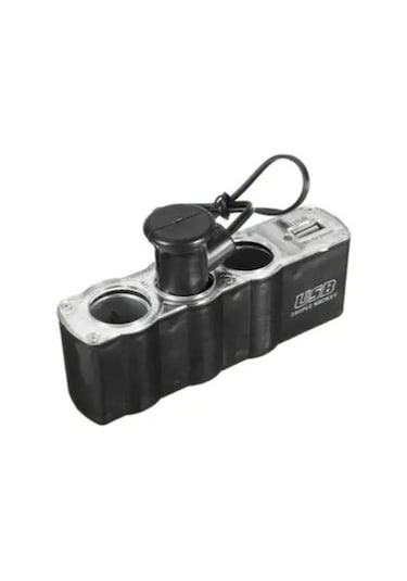 Araç Çakmaklık Çoğaltıcı Usb Araba Çakmak Soket Çoklayıcı Şarj