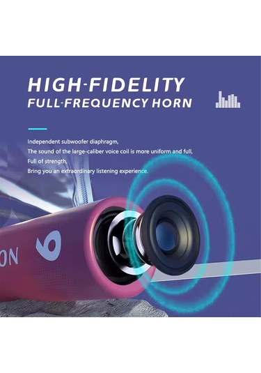 Ekstra Bass Bluetooth Hoparlör Speaker 2000mah Ip65 Yeşil