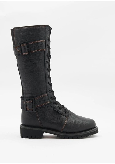 Harley Davidson Belhaven Waterproof Black Kadın Çizme Siyah