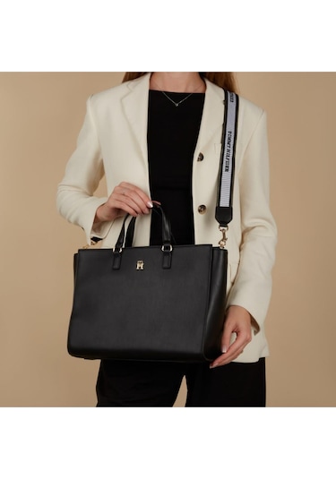 Tommy Hilfiger Kadın Çapraz Askılı Çanta Aw0aw16681bds Siyah