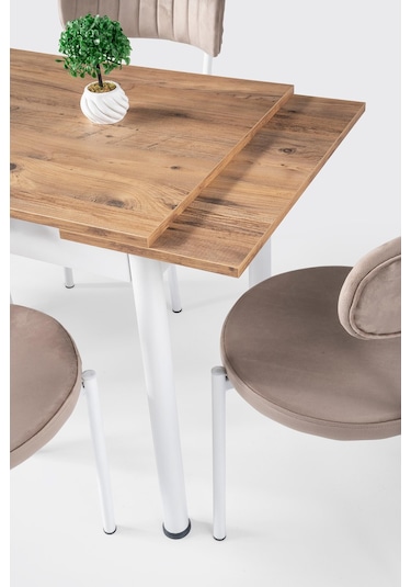 Smart Yandan Açılır Mutfak Masası 60x90cm Ceviz