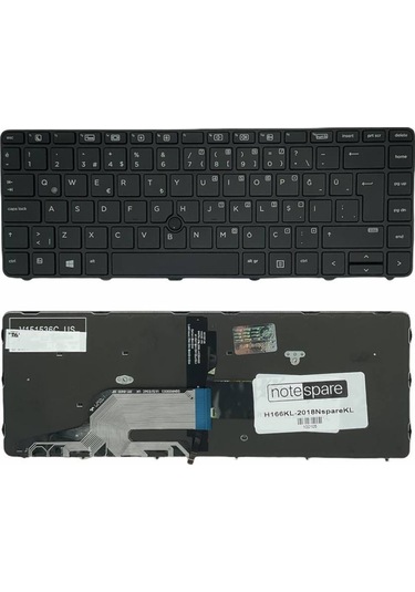 Hp Uyumlu Probook 430 G3 P5r85ea , 430 G3 P5r91ea , 430 G3 P5r97ea Işıklı Klavye Siyah Tr