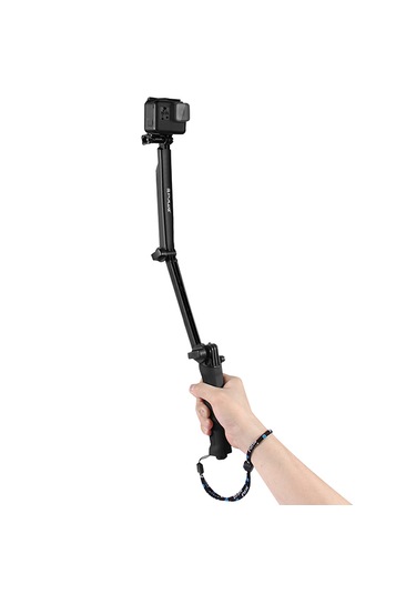 Puluz 3 Yönlü Kavrama Katlanabilir Tripod Selfie-stick Monopod