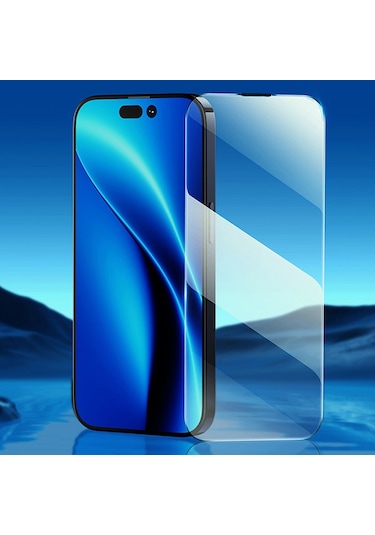 Baseus 0.3mm Crystal Apple Uyumlu   iPhone 14 Plus - 13 Pro Max Full Tempered E
