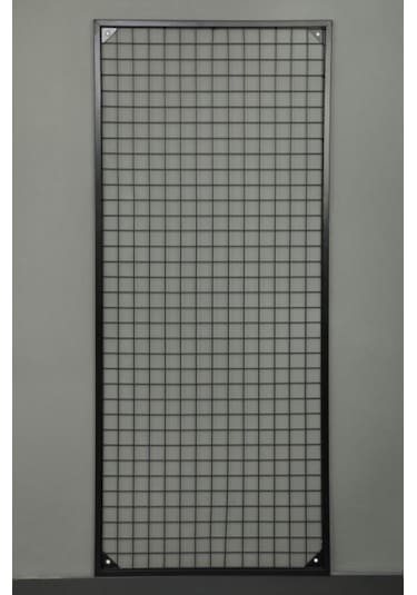 Rafburada Sık Telli Tel Raf - Tel Pano Stand, Duvar Askılığı 120x120 cm