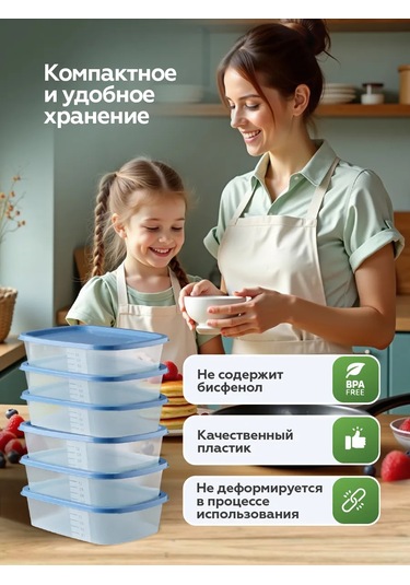 Mıtbah Yemek Kabı Seti 6 Parça 1,6 Lt 179818769 Mavi