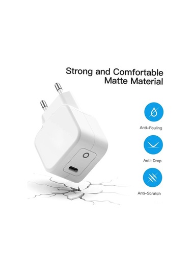Novahub Pratik Ve Güvenli Pd20w Usb-c Şarj Cihazı, Hızlı Şarj, Kompakt Tasarım, Beyaz
