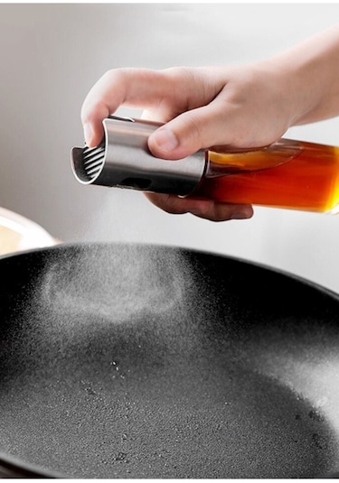 Sprey Yağdanlık Huni Hediyeli Sprey Cam Şişe Zeytinyağı, Sirke, Y