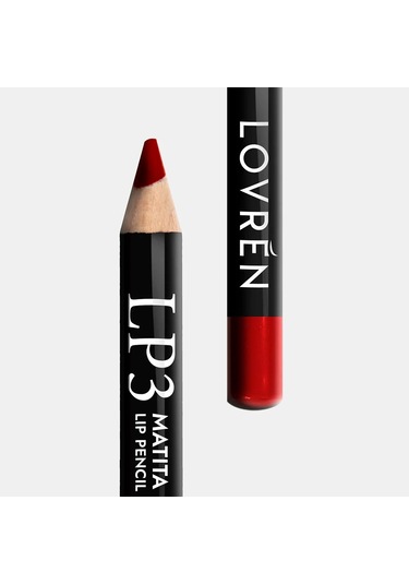 Lovren Lp3 Rosso Intenso Yoğun Kırmızı Dudak Kalemi 3