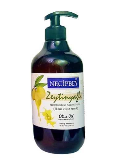 Necipbey Zeytinyağlı Nemlendirici Bakım Kremi 500 ML