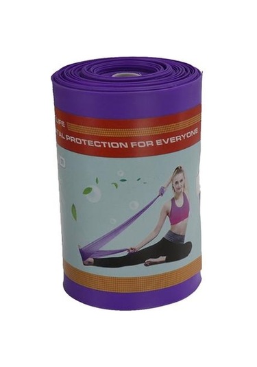 Mor 1 Rulo 1.8 M Yoga Gerginlik Kemer Esnek Yüksek Elastikiyet Kesilebilir Vücut Şekillendirici Kadın Yoga Egzersiz Egzersiz Askıları Spor Kullanımı Mor