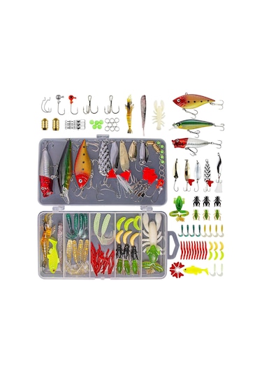 Valkyrie 78 Parça Rapala Jig Sahte Olta Yem Ve Aksesuar Seti Tatlı Ve Tuzlu Su Uyumlu