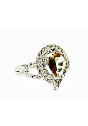 Lilahgümüştr Gümüş Zultanit Damla Taşlı Kadın Yüzük