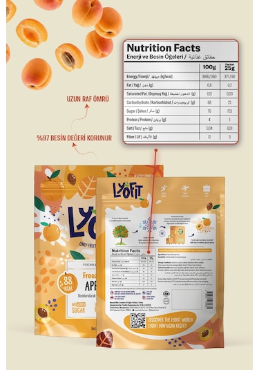 Freeze Dried Kayısı 25 G