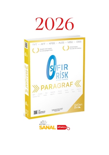 Üçdörtbeş Yayınları Paragraf Sıfır Risk 2026