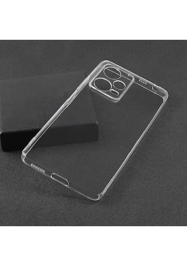 Prolysus Xiaomi Poco X5 Pro Kılıf Kamera Korumalı Şeffaf Yumuşak Silikon Kılıf