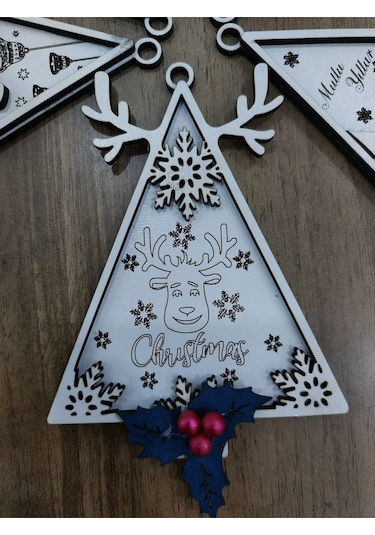 Lavanta Tasarım Yeni Yıl Süsü Ağaç Süsleri Çam Ağacı Beyaz