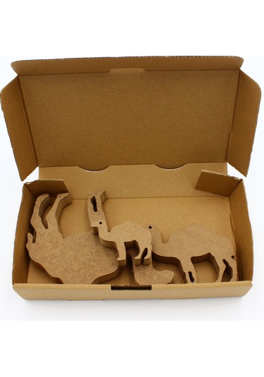 Na Neşeli Ahşap Ahşap Deve Figürü 3 Lü Takım 15cm 10cm 6cm Ahşap Boyama Ürünü.boyama Etkinliği.okul Öncesi Model 3lüdeveboyasız