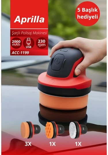 Aprilla ACC-1199 Şarjlı Polisaj Makinesi