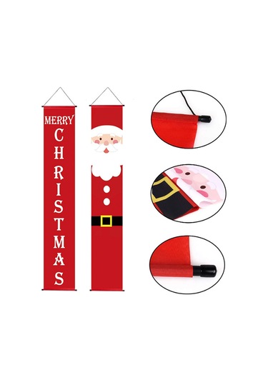 Wezone "dayanıklı Noel Bayrağı - İç Ve Dış Mekan Süsleme İçin Renkli Parti Dekoru" Çok Renkli