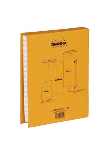 Rhodia Essential Box Çizgili Defter Seti Orange 9201C Turuncu