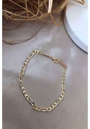 X-Ladyaccessories Gold Klasik Zincir Halhal Çok Renkli