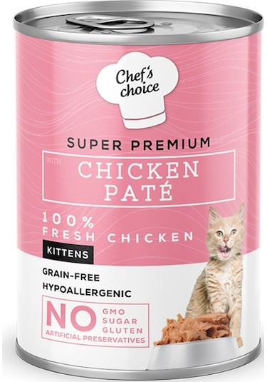 Chef's Choice Kitten Tavuklu Ezme Yavru Kedi Konservesi 400 G