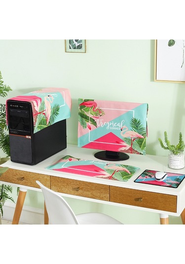 Sones 3'ü 1 Arada Basit Masaüstü Bilgisayar Pc Toz Kılıfı, Boyut: 17-19 İnç Geyik Diğer