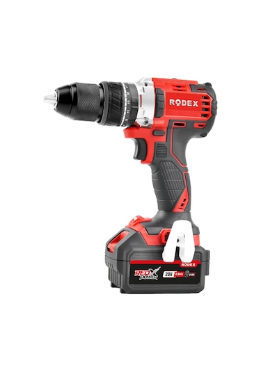 Rodex RPX2340F Kömürsüz Darbeli Matkap 20 V Çift Akülü Vidalama