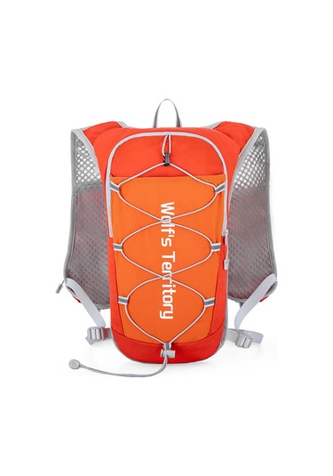 Sınır Ötesi Yeni Koşu Spor Maraton Sırt Çantası Ultra Hafif Naylon Hafif Dağcılık Çantası Taşınabilir Su Torbası Off-road Sırt Çantası Mavi - Sarı - Turuncu