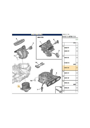 Kalorifer Motoru Klimalı Partner-2 Berlingo-2 346890-6441r4
