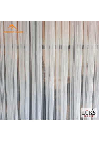 Lüks Zincir Çizgili Kurşunlu Tül Perde - Modern House