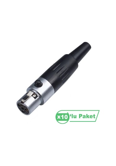 Losen La1069-4 Mini Xlr 4-pin Erkek Konnektör 10 Lu Paket