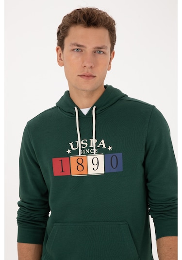 U.s. Polo Assn. Erkek Koyu Yeşil Sweatshirt 50316364-vr079 Koyu Yesıl