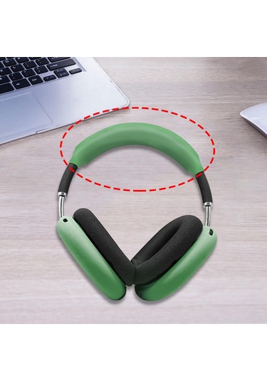 Suntek Kafa Bandı Kapağı Silikon Yumuşak Kablosuz Yeşil