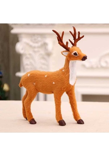 Novahub Yeni Yaratıcı Süsleme Simülasyon Orta Orta Noel Malzemeleri Geyik Elk Dekorasyon 25cm 25cm Mw Orta 25cm