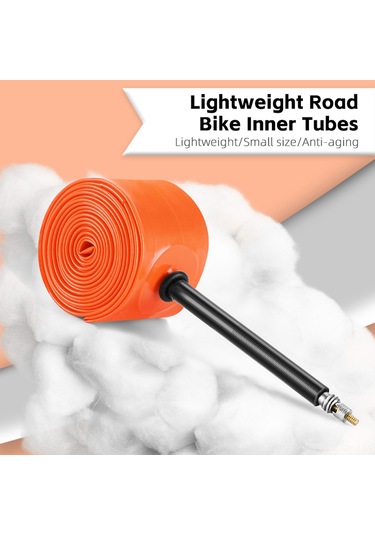 Fosenze Yol Bisikleti İç Lastiği 700x18/23/25/28c, Fransız Valfi, Tpu Süper Hafif 27g , 18-28mm Lastikler İçin