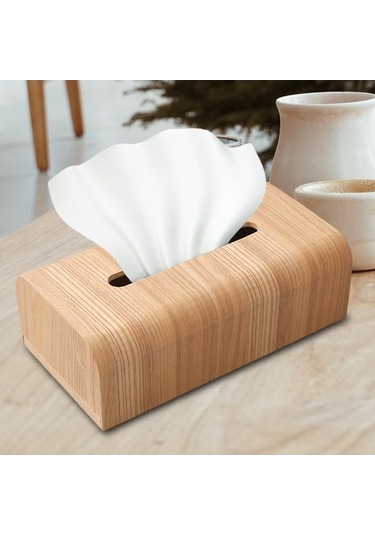 Pazly Tutucu Suntek Mendil Kutusu Kutu Kahverengi Için Dairesi Banyo Ahşap Ab Kahverengi