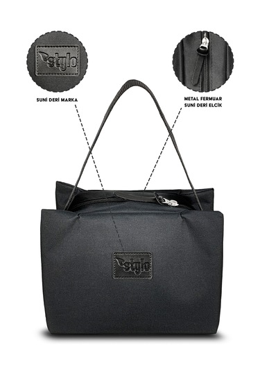 X Pro Termos Biberonluk El Çantası Sıyah Siyah