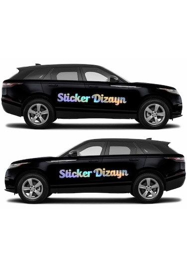 Kişiye Özel Yazı - 2 Adet Isim Soyisim Yazı - Araba - Oto - Araç -motosiklet - Karavan Sticker Etiket 00096 50 Cm