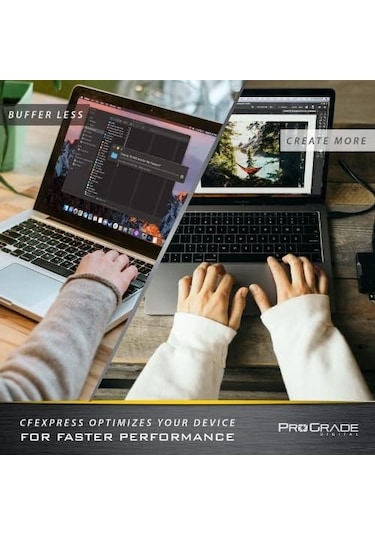 Digital 256gb Cfexpress Tip B Hafıza Kartı Altın Açık Mavi
