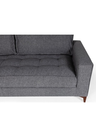 Cosmo Üçlü Koltuk Keten Gri Gri